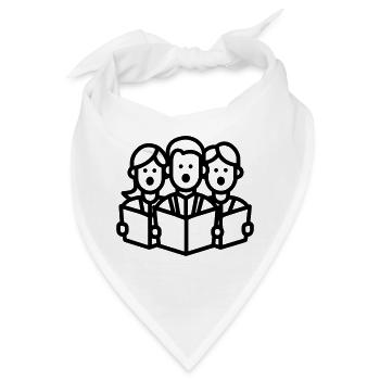 Chor - Bandana - Weiß - Vorne