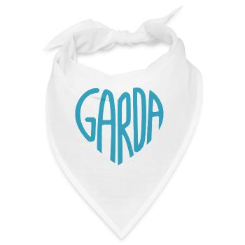 Garda Blau Signatur-Typo - Bandana - Weiß - Vorne