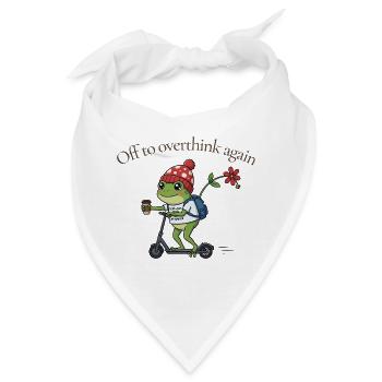 Toad-ally caffeinated Frosch - Bandana - Weiß - Vorne