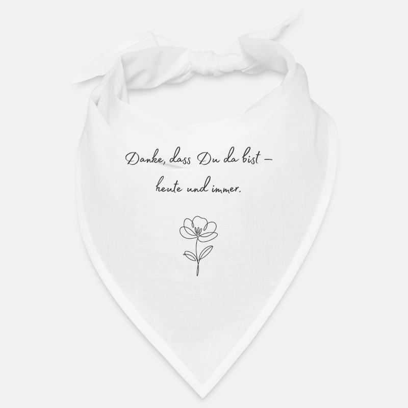 Danke, dass Du da bist — Blüte Bandana