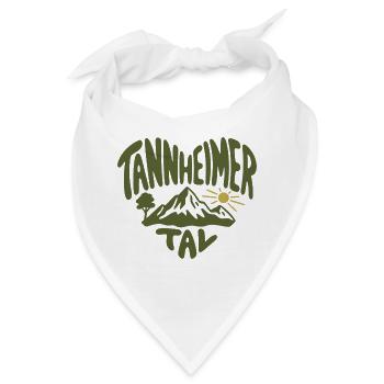 Tannenheimer Tal Berglandschaft Retro - Bandana - Weiß - Vorne