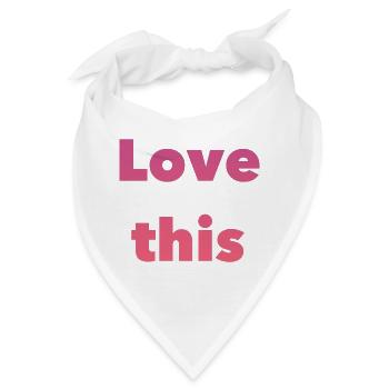 Liebe Dieses Gradient-Typografie - Bandana - Weiß - Vorne