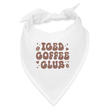 Eiskaffee-Club-Latte-Ästhetik - Bandana - Weiß - Vorne