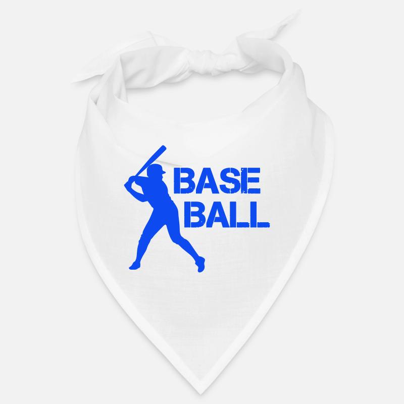 Baseball silhouette in flash blue Bandana