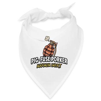 Maximaler Auswirkung von Schweine-Fusion - Bandana - Weiß - Vorne