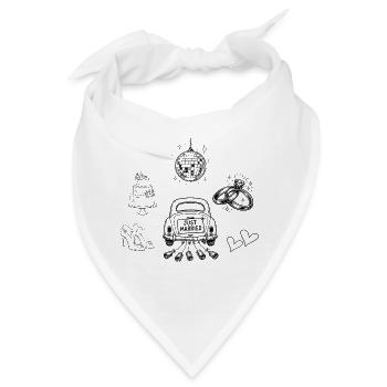 Hochzeit -Team Braut - Clip Art - Bandana - Weiß - Vorne