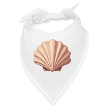 Muschel - Bandana - Weiß - Vorne