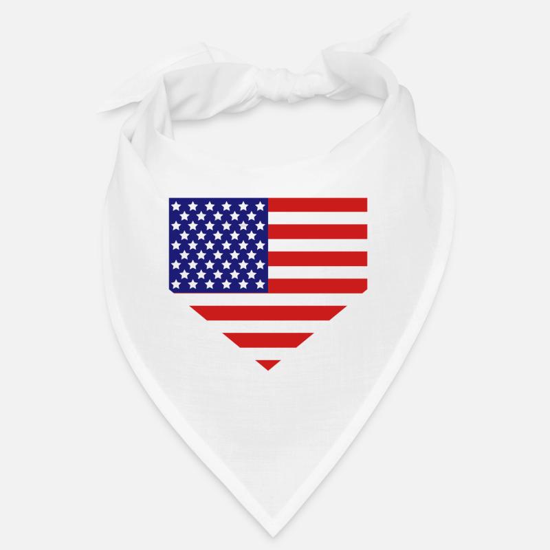 Drapeau américain au marbre Bandana