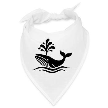 Wal - Bandana - Weiß - Vorne