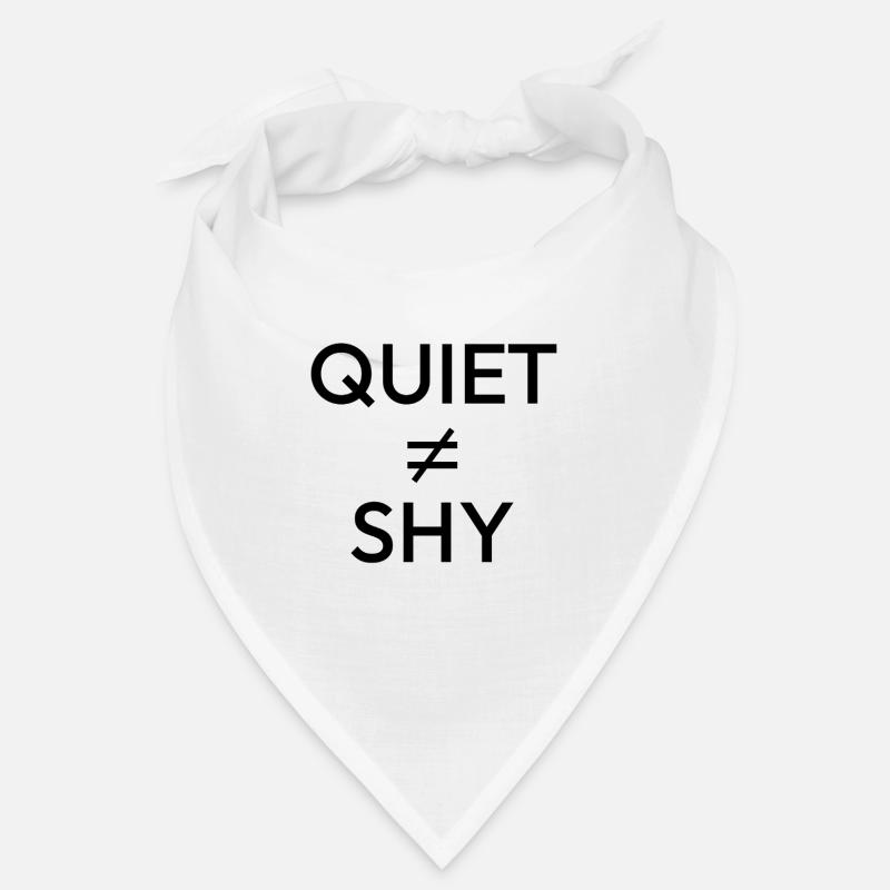 Discret ≠ timide — Déclaration minimale d’introverti Bandana