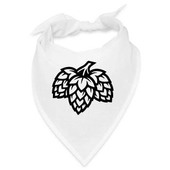 Hopfen Gerste Malz Brauerei - Bandana - Weiß - Vorne