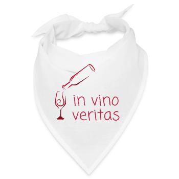 in vino veritas - Bandana - Weiß - Vorne