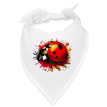 Marienkäfer - Bandana - Weiß - Vorne