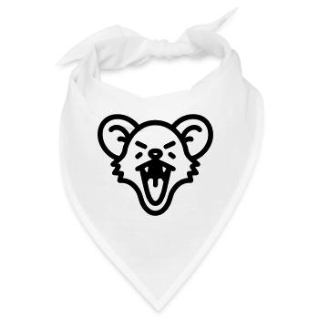 Maus - Bandana - Weiß - Vorne