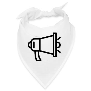 Megaphon - Bandana - Weiß - Vorne