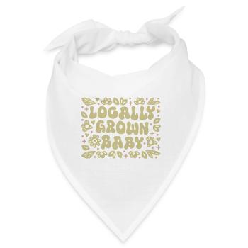 Lokal gewachsenes Babyparty-Thema - Bandana - Weiß - Vorne