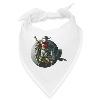 Krieger Ninja Samurai Gaming Design - Bandana - Weiß - Vorne