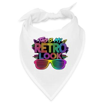 This Is My 80's Costume 80er Jahre - Bandana - Weiß - Vorne