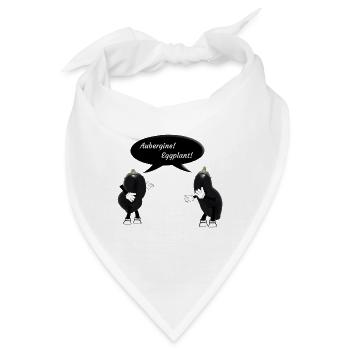 Auberginen / Auberginen solanum melongena - Bandana - Weiß - Vorne