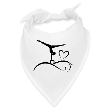 Voltigieren - Bandana - Weiß - Vorne