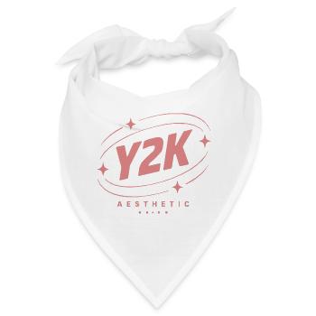 Y2K Ästhetik Pastellstern Logo - Bandana - Weiß - Vorne