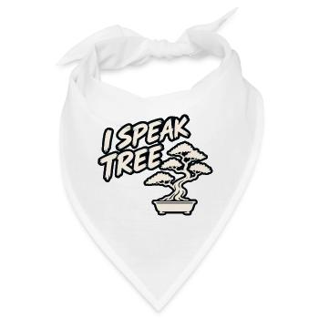 Ich spreche Baum - Bandana - Weiß - Vorne