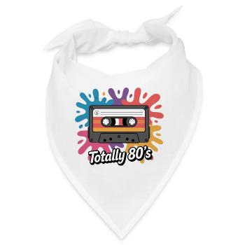 Cassette Pop Splash 80er 80er - Bandana - Weiß - Vorne
