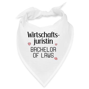 Studium Abschluss Wirtschaftsjuristin - Bandana - Weiß - Vorne