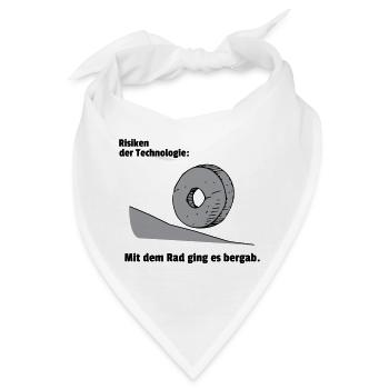 Risiko Technologie - Bandana - Weiß - Vorne
