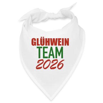 Glühwein Team 2026 - Bandana - Weiß - Vorne