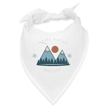 Alpine Winter Society - Bandana - Weiß - Vorne