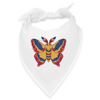 Prismatischer Rumänischer Falter - Bandana - Weiß - Vorne