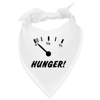 HUNGER! - Bandana - Weiß - Vorne