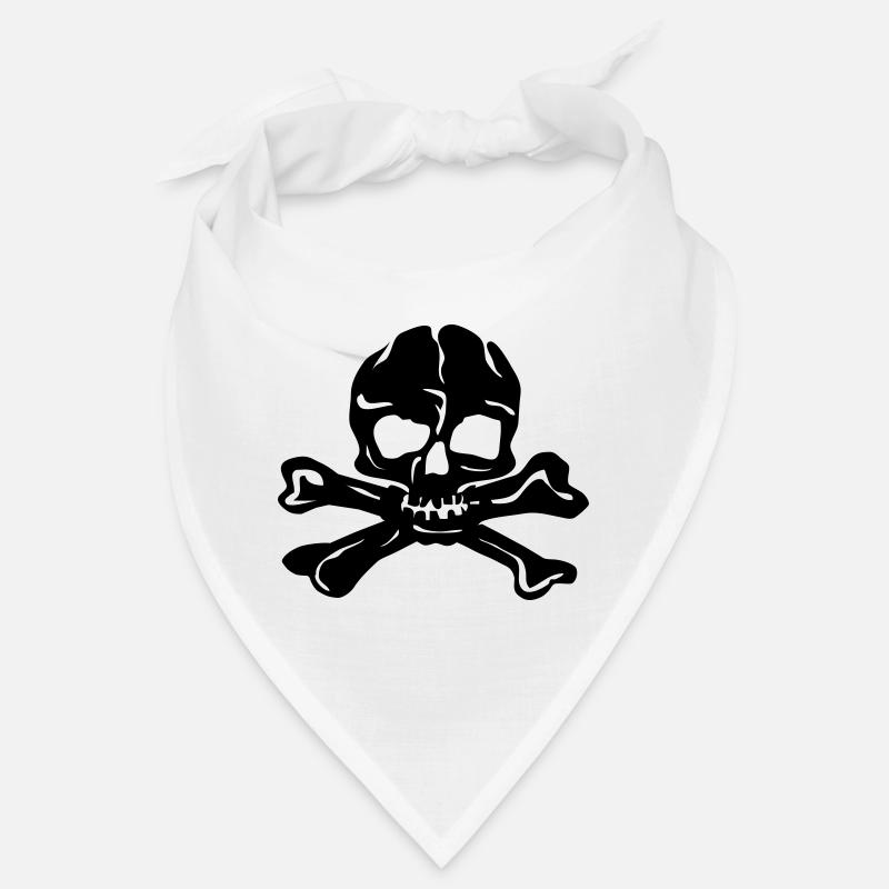 Skull - Bandana - Weiß