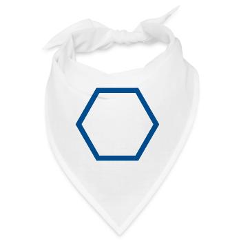Hexagon Überblick - Bandana - Weiß - Vorne