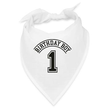 Geburtstagskind 1 Jahr - Bandana - Weiß - Vorne