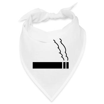 zigarette - Bandana - Weiß - Vorne