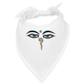 buddha eyes - Bandana - Weiß - Vorne
