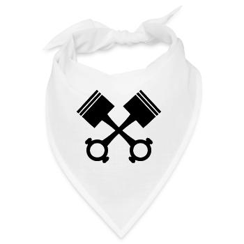 Kolben - Bandana - Weiß - Vorne