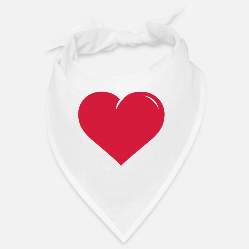 rotes Herz Bandana