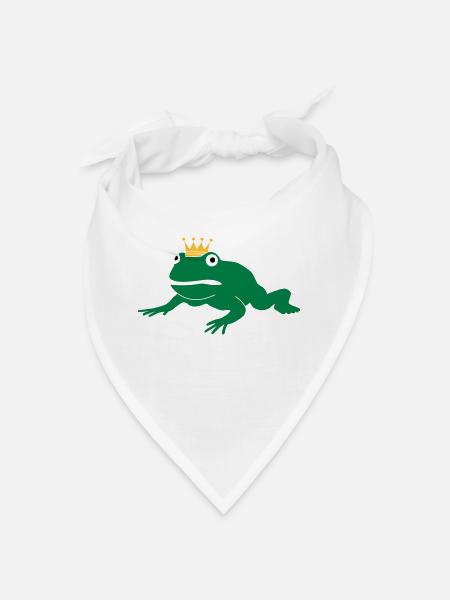 grumpy frog prince - Bandana - blanc - Devant