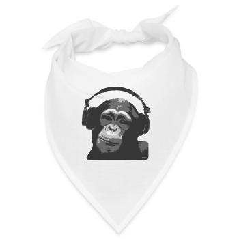 DJ MONKEY by wam - Bandana - Weiß - Vorne