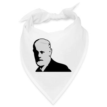 Sigmund Freud - Bandana - Weiß - Vorne