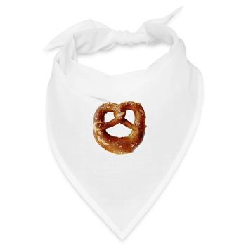 Bayrische Brezen - Bandana - Weiß - Vorne