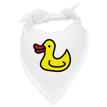 Entchen - Ente 3 - Bandana - Weiß - Vorne