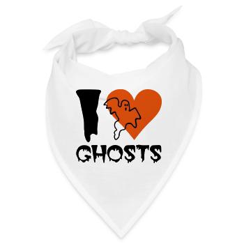 Halloween - Geist - Bandana - Weiß - Vorne