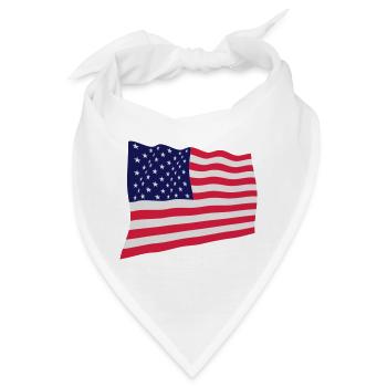 USA - Bandana - Weiß - Vorne