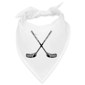 Unihockey Stöcke X - Bandana - Weiß - Vorne