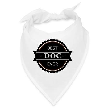 Best Doc ever - Bandana - Weiß - Vorne