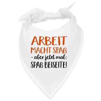 Arbeit - Bandana - Weiß - Vorne